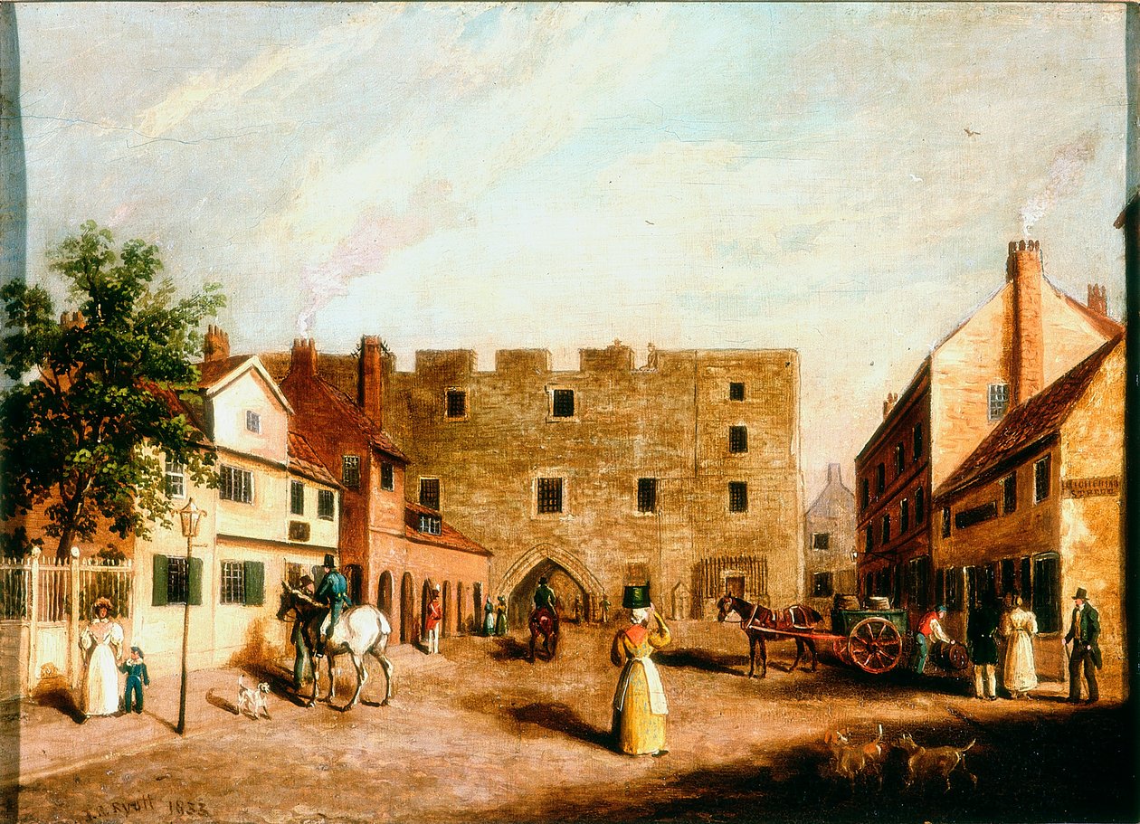 Newgate，泰恩河畔纽卡斯尔，1820年 作者 詹姆斯·罗素·里奥特
