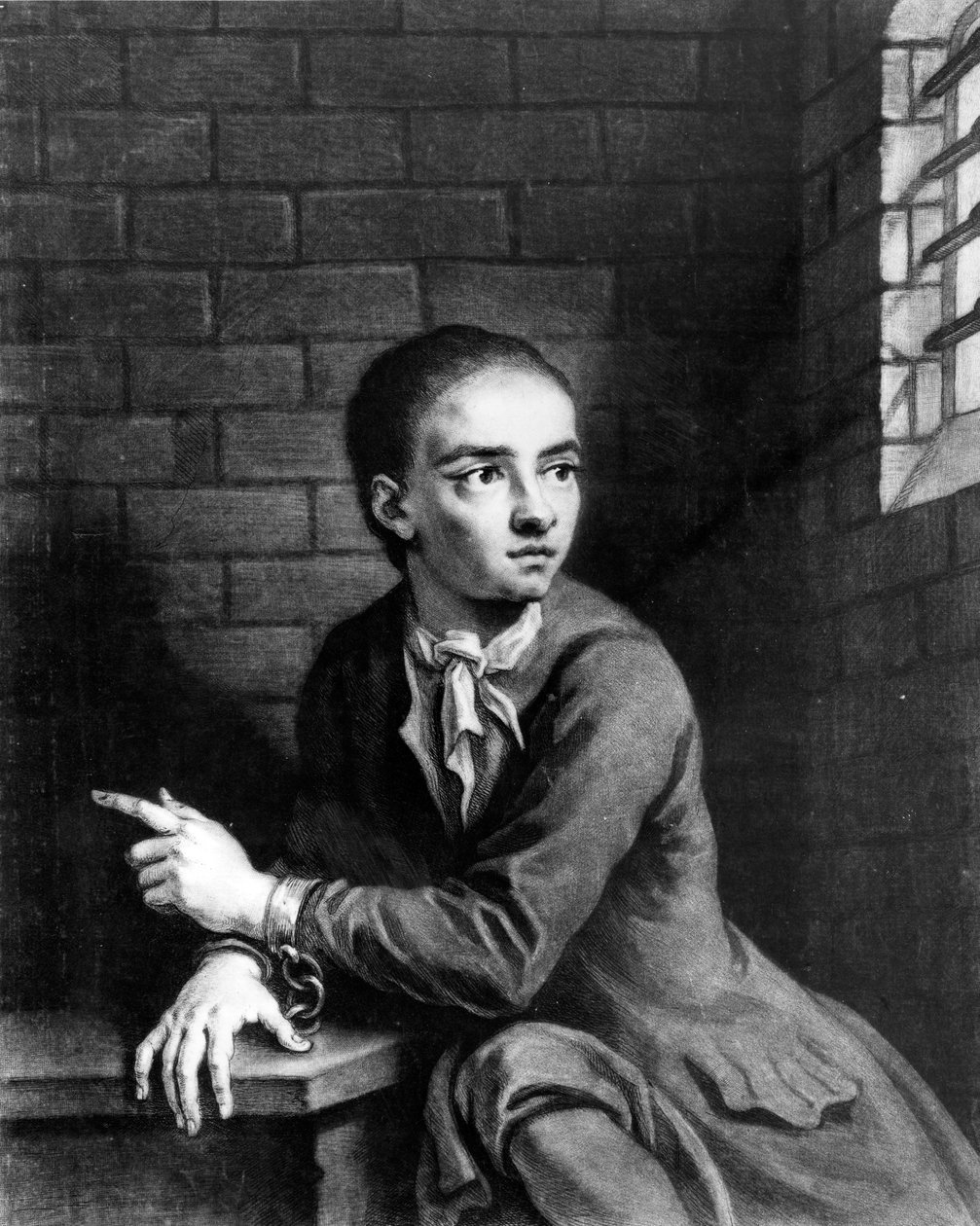 杰克谢泼德，由乔治怀特刻，1728年 作者 詹姆斯·桑希尔