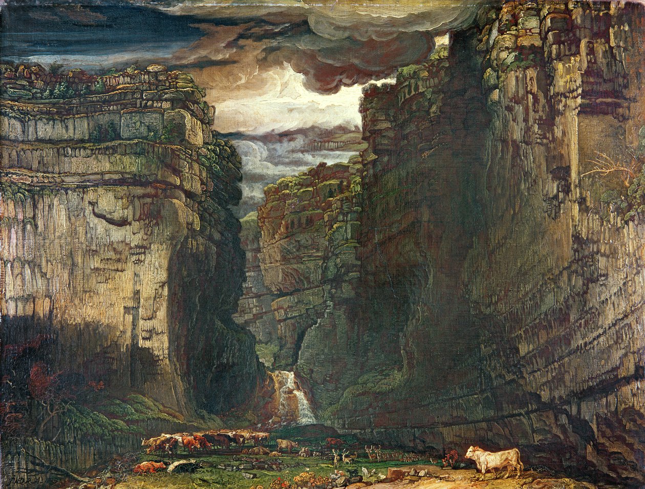 Gordale Scar，1813 作者 詹姆斯·沃德