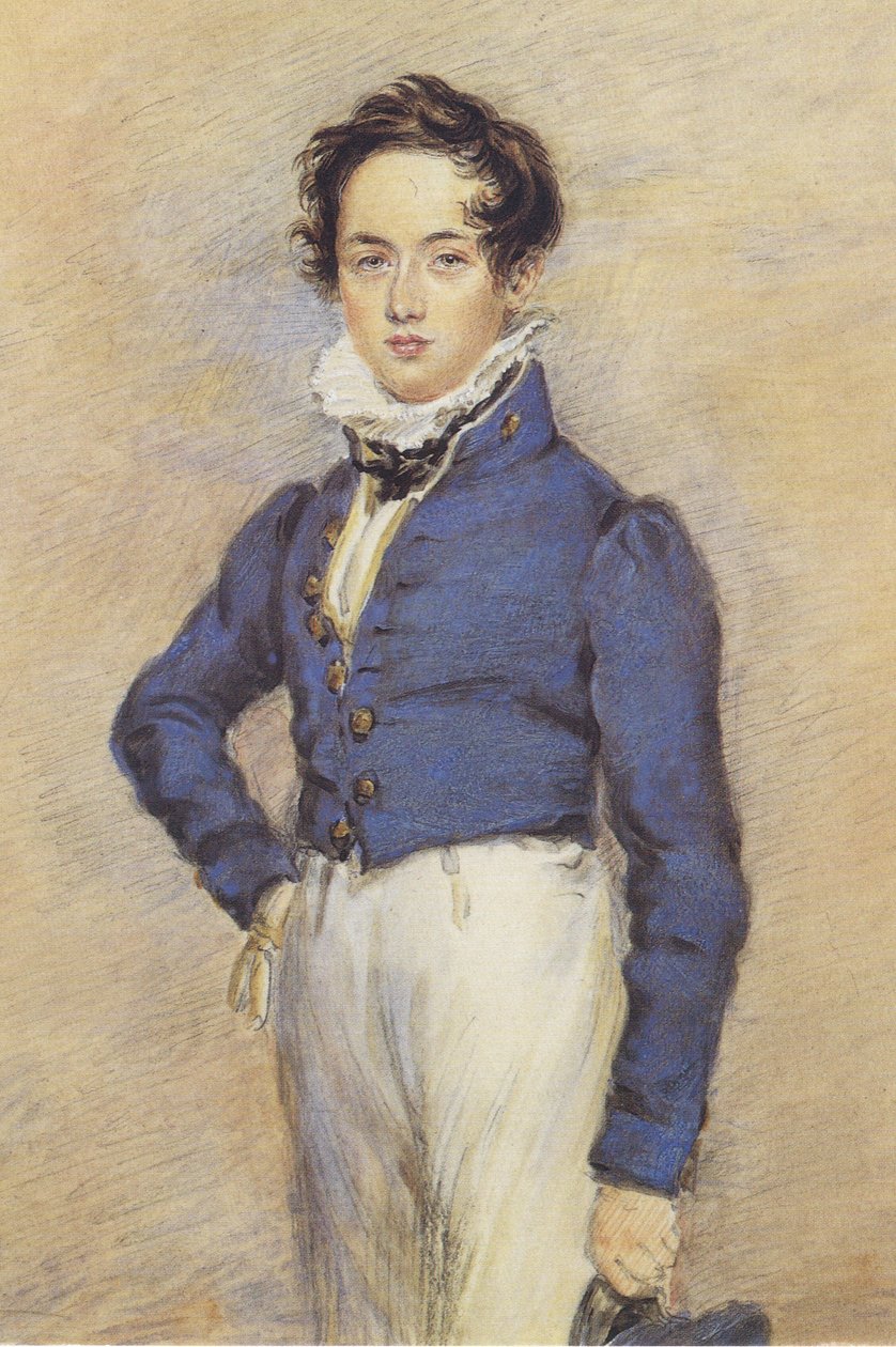 William Sterndale Bennett的肖像（1816-1875） 作者 詹姆斯·沃伦·柴尔德（James Warren Childe）