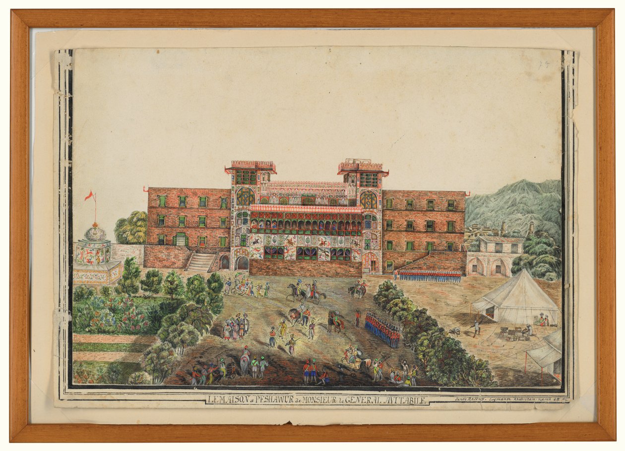 Khohistan，Lugmanee，“ Leicic Maison a Peshawur de Monsieur le General Avitabile” 作者 詹姆斯（后）拉特雷