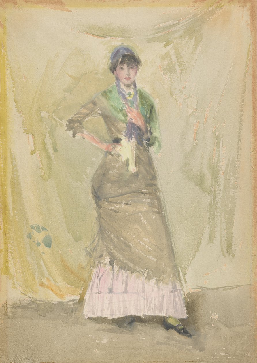 绿色的说明，1883-1884。 作者 詹姆斯·阿博特·麦克尼尔·惠斯勒