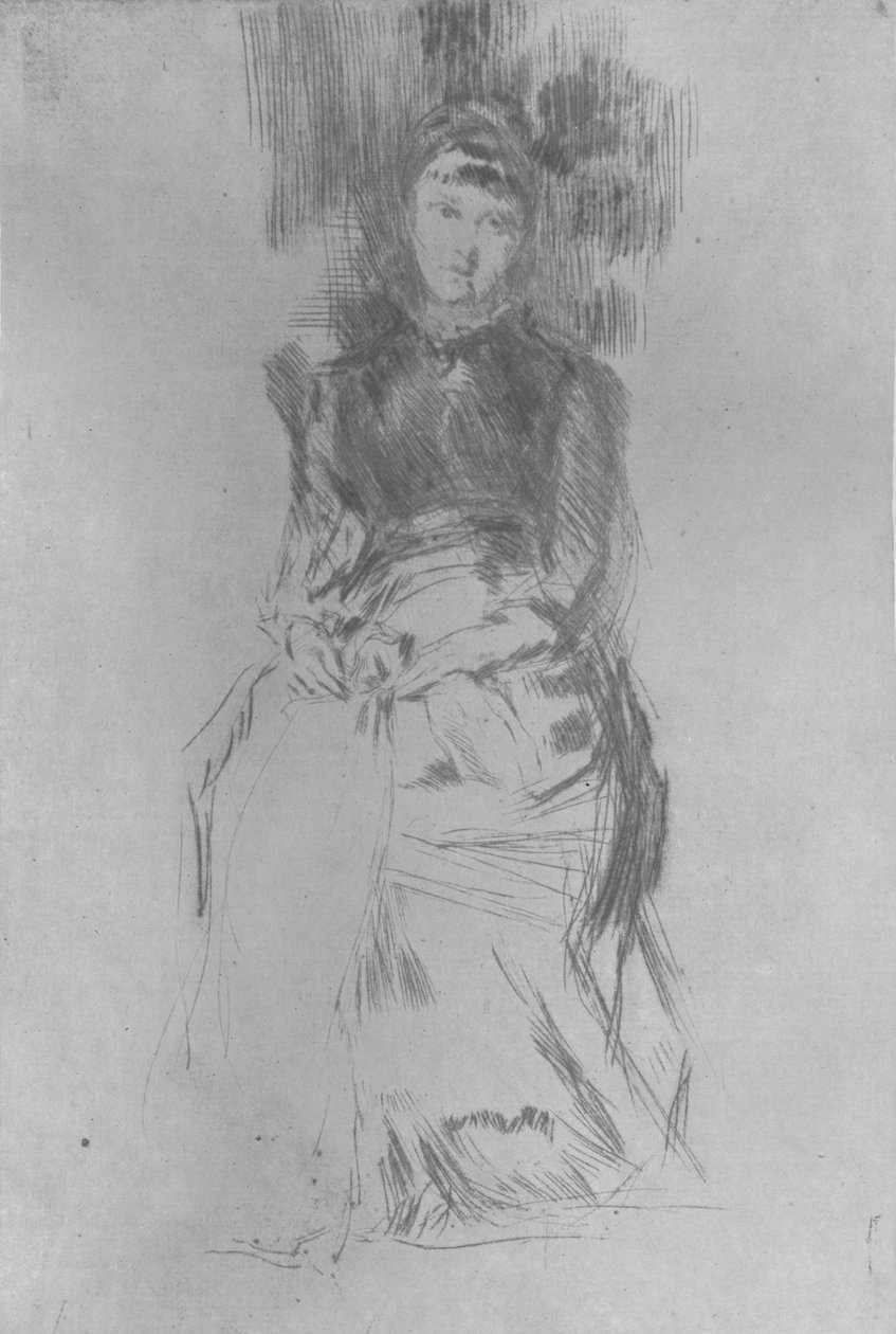 艾格尼丝，c1875，1904年 作者 詹姆斯·阿博特·麦克尼尔·惠斯勒