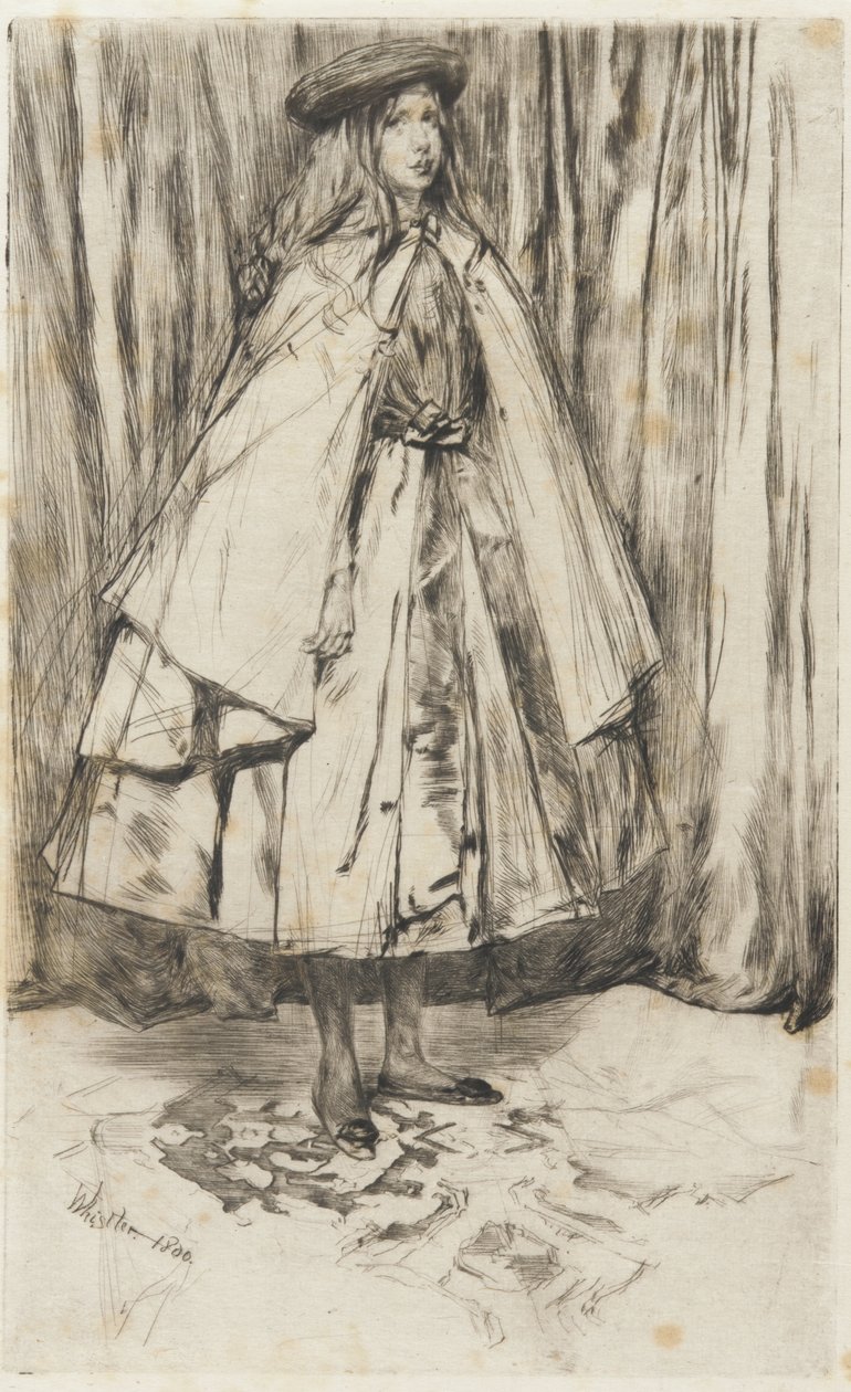 Annie Haden，1860年（纸上干点） 作者 詹姆斯·阿博特·麦克尼尔·惠斯勒