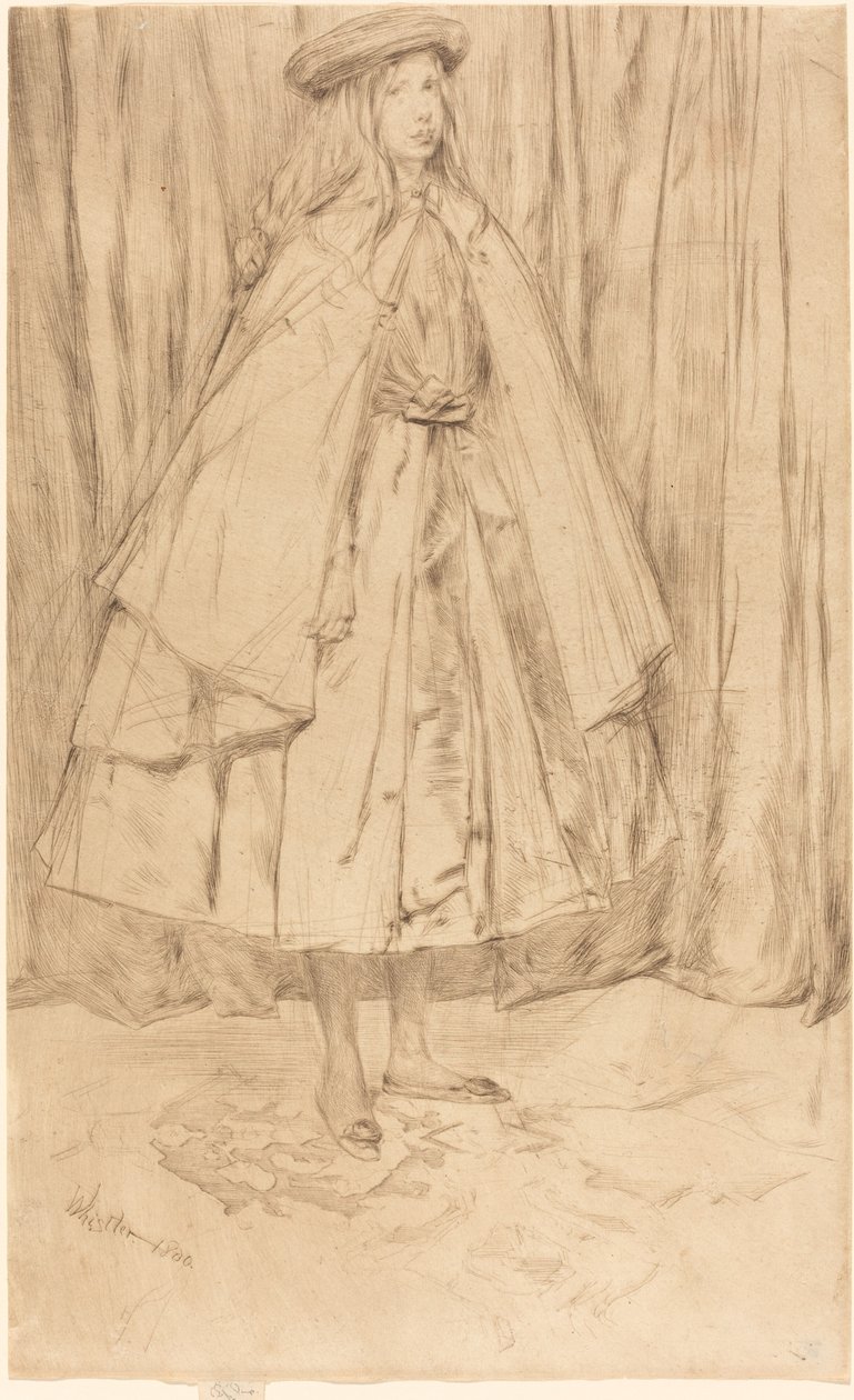 安妮-哈登，1860年。 作者 詹姆斯·阿博特·麦克尼尔·惠斯勒