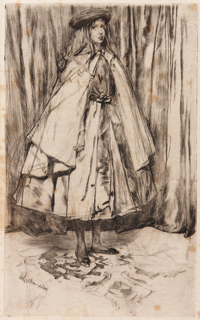 安妮-哈登，1860年。 作者 詹姆斯·阿博特·麦克尼尔·惠斯勒