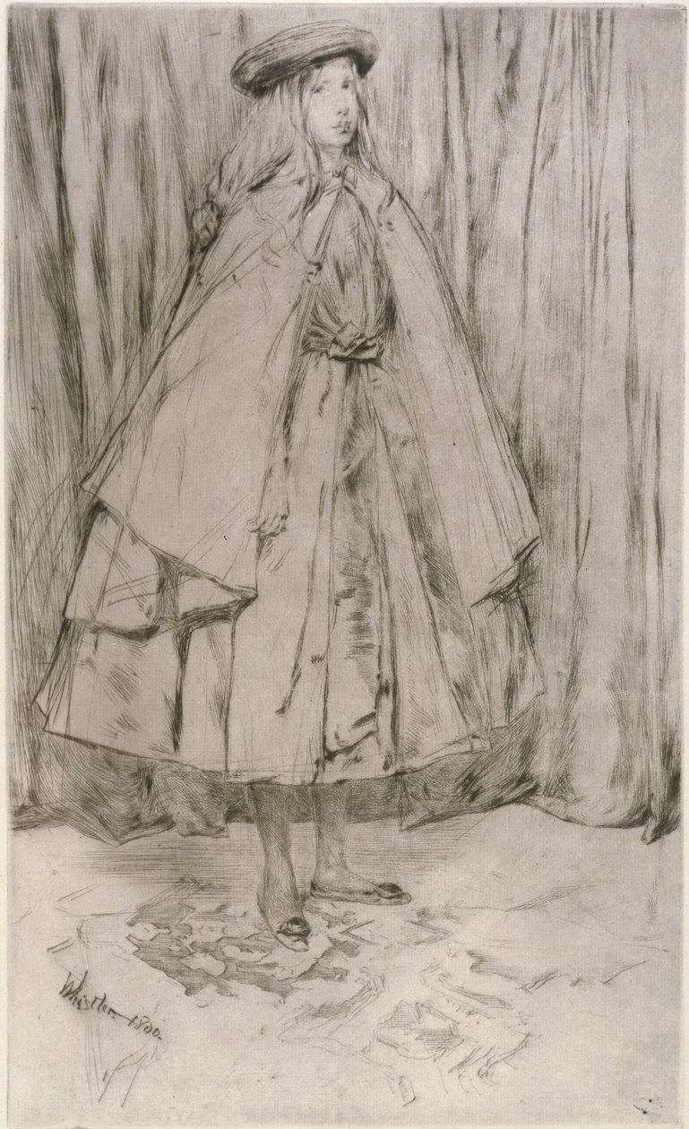 安妮哈登，1860年 作者 詹姆斯·阿博特·麦克尼尔·惠斯勒