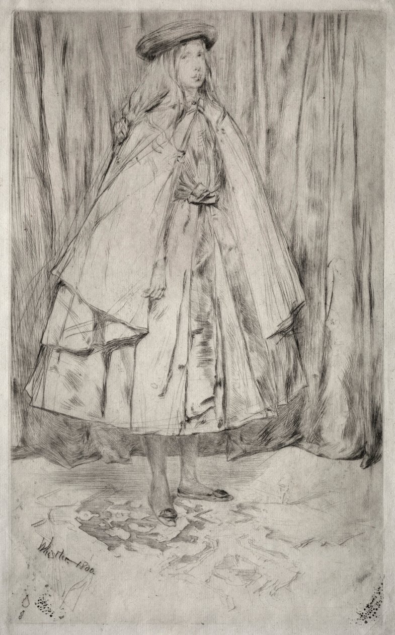 安妮·海顿（Annie Haden），1860年。 作者 詹姆斯·阿博特·麦克尼尔·惠斯勒