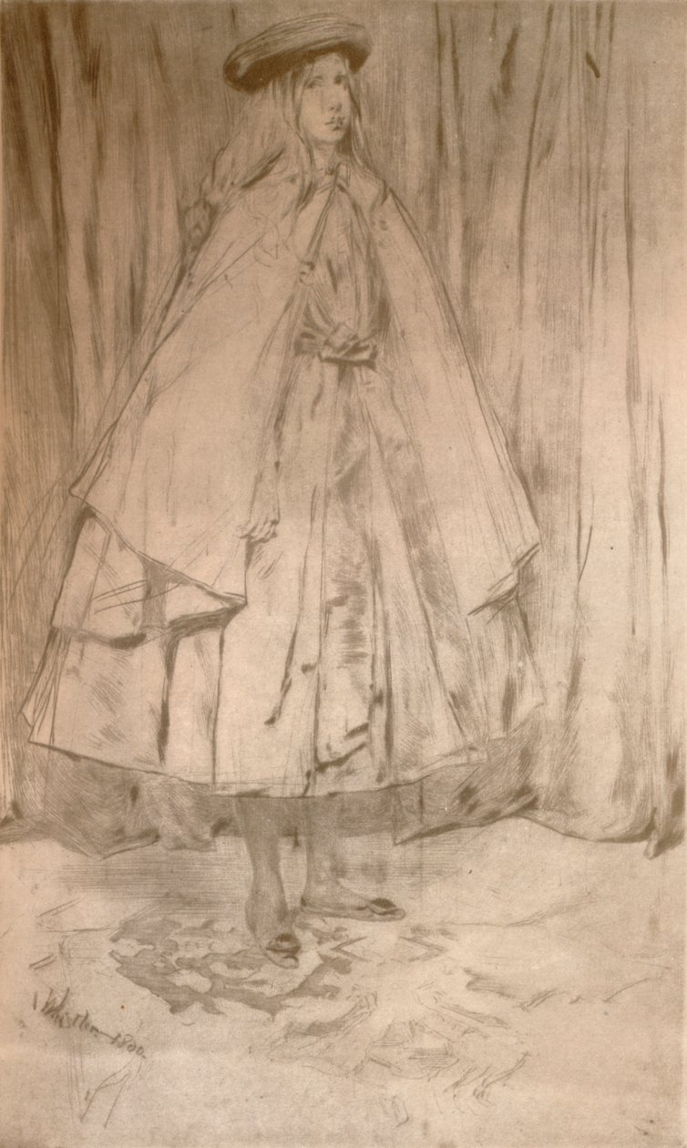 安妮·海顿（Annie Haden），1860年，1904年 作者 詹姆斯·阿博特·麦克尼尔·惠斯勒