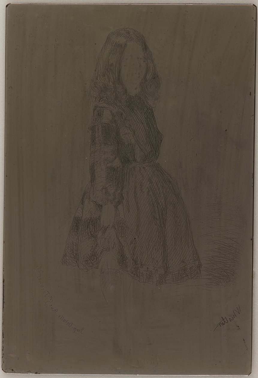 Anniie, 1857-1858. 作者 詹姆斯·阿博特·麦克尼尔·惠斯勒