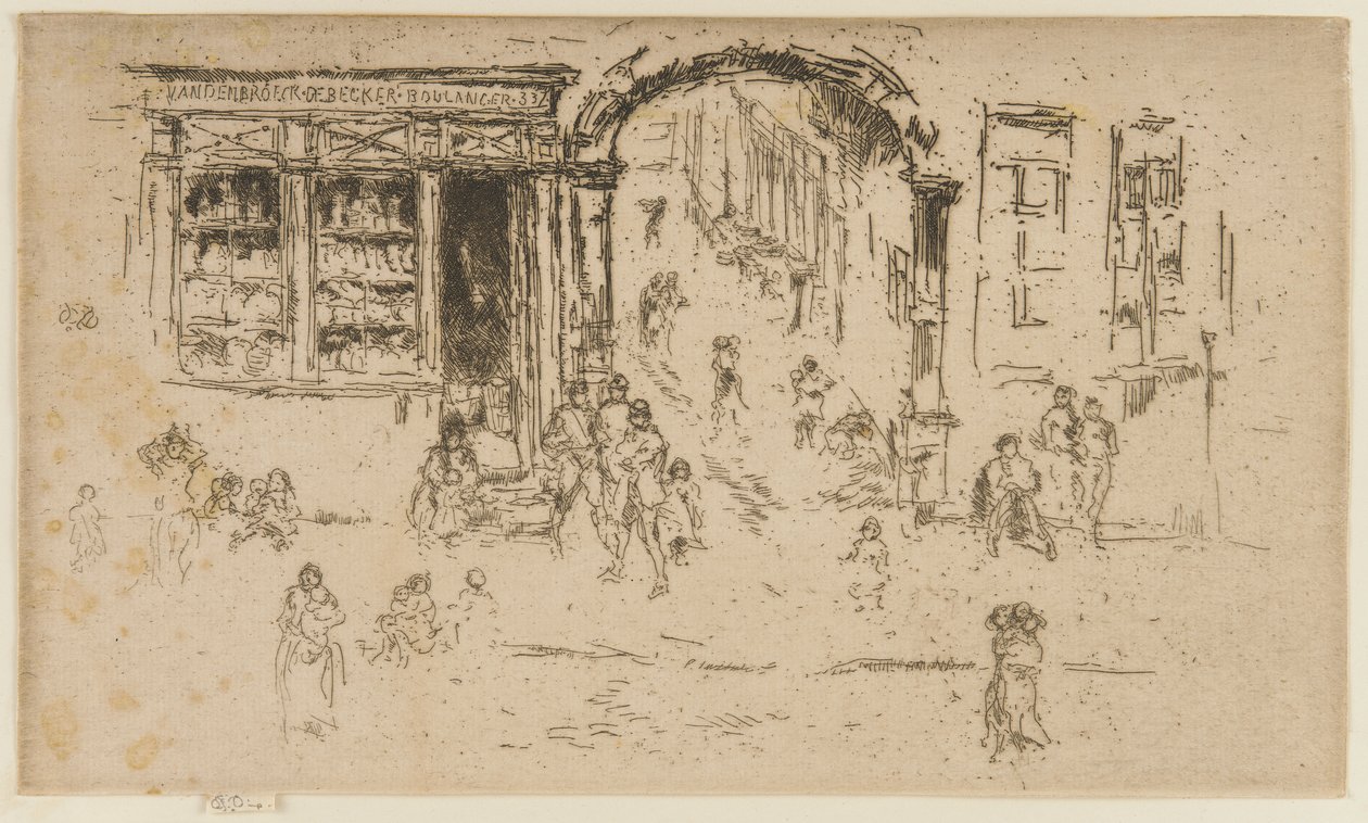 Archway，布鲁塞尔，1887年。 作者 詹姆斯·阿博特·麦克尼尔·惠斯勒