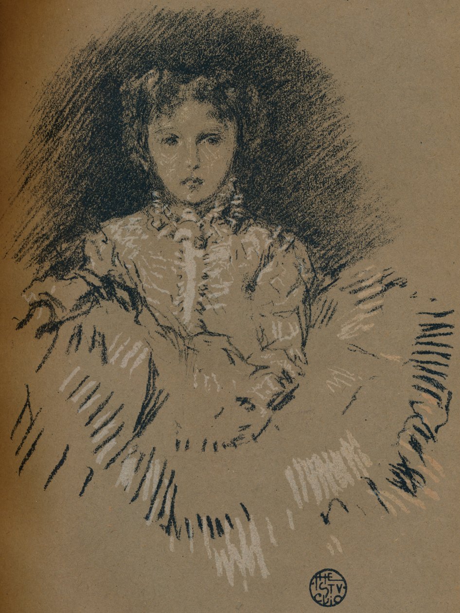 小莱兰（Baby Leyland），1895年，1903-1904年。 作者 詹姆斯·阿博特·麦克尼尔·惠斯勒