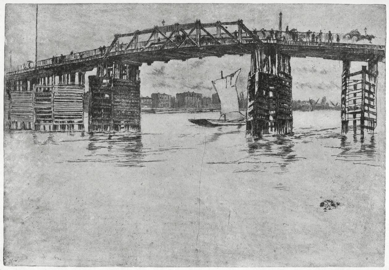 1904年，伦敦，巴特西桥。 作者 詹姆斯·阿博特·麦克尼尔·惠斯勒