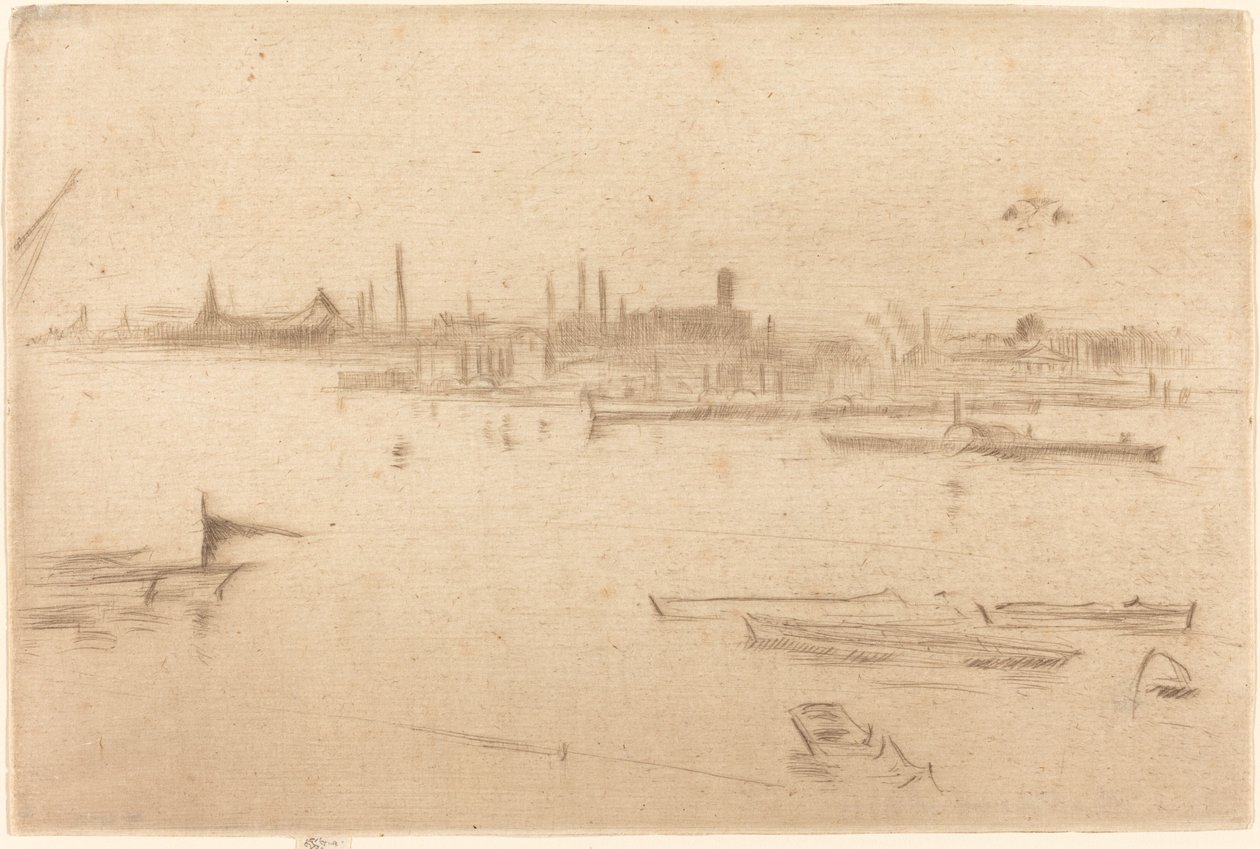 巴特西：Dawn, 1875. 作者 詹姆斯·阿博特·麦克尼尔·惠斯勒