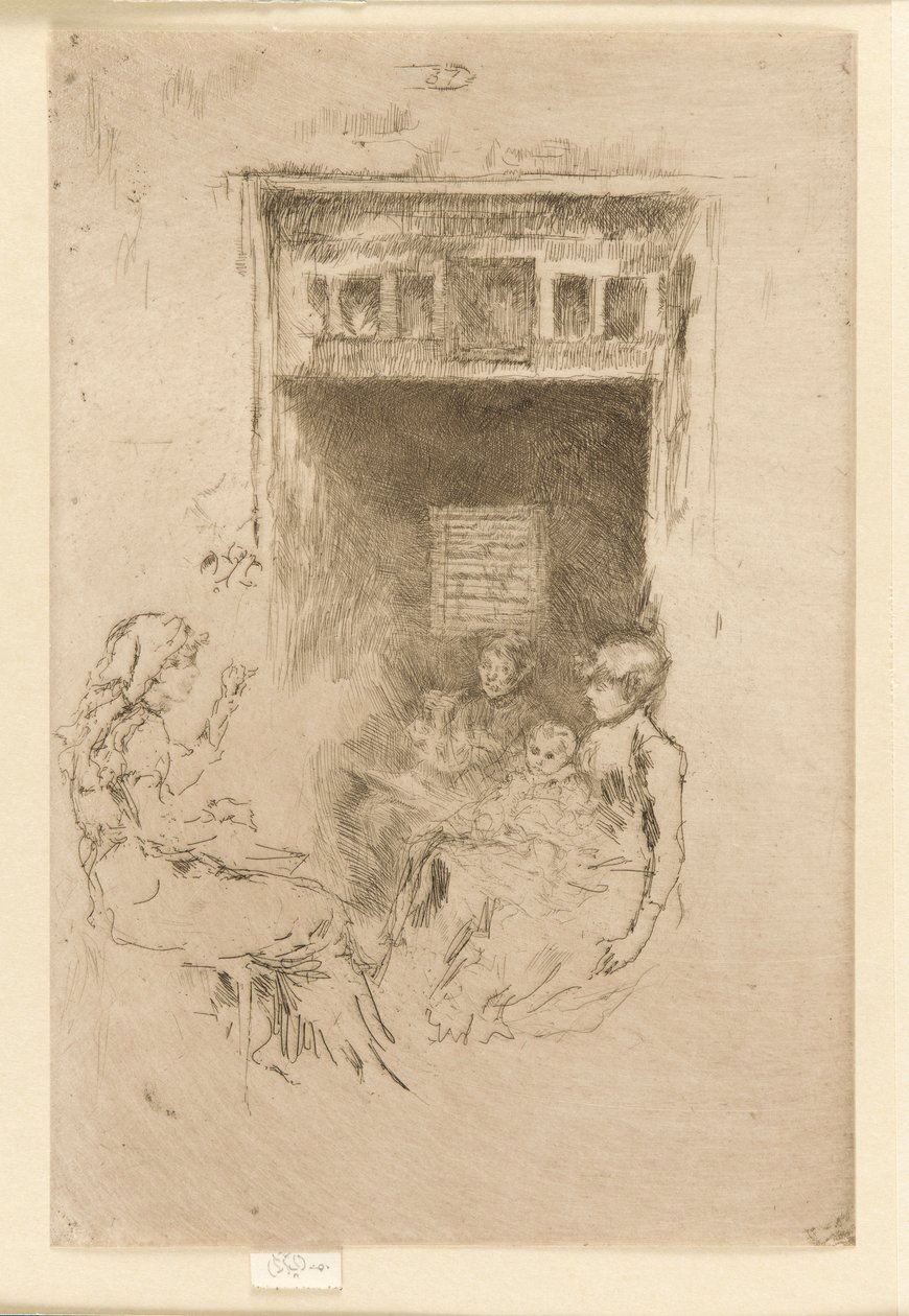 串珠器，1879-1880。 作者 詹姆斯·阿博特·麦克尼尔·惠斯勒