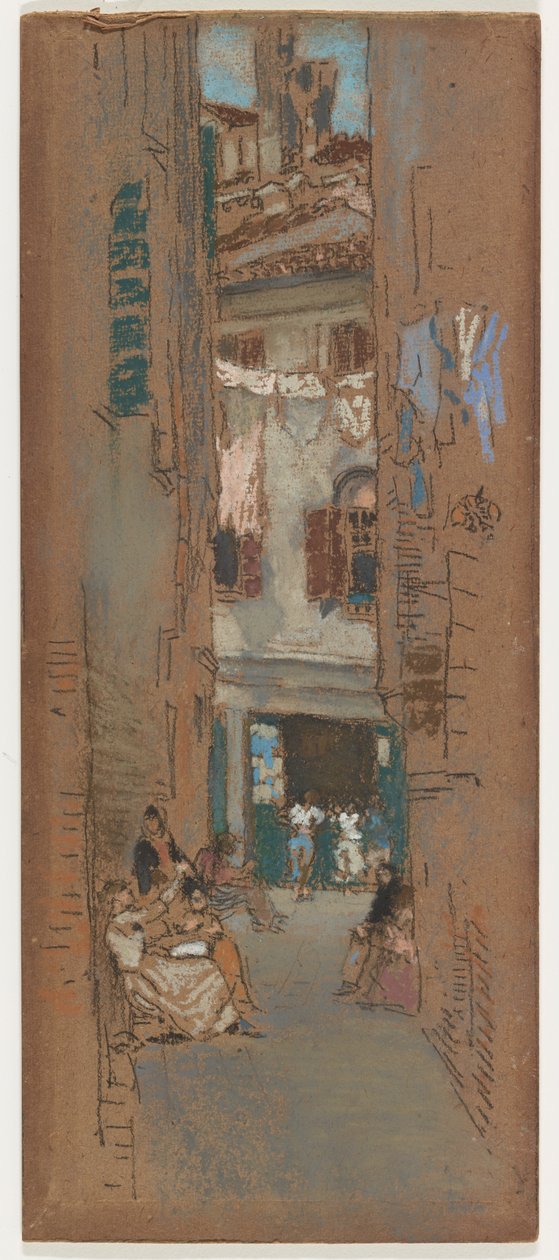 串珠器，1880年。 作者 詹姆斯·阿博特·麦克尼尔·惠斯勒
