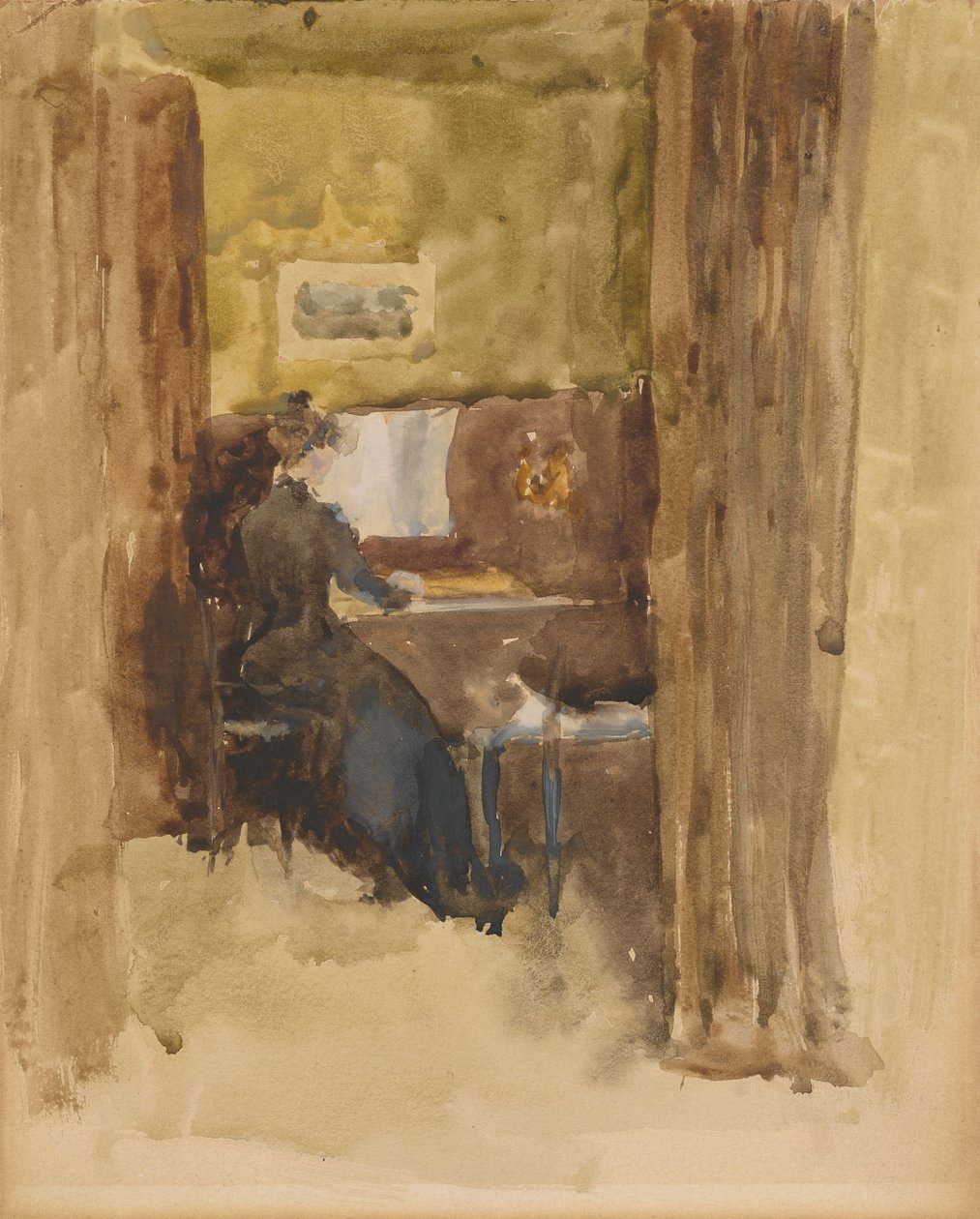 布朗的布拉沃，1883-1884。 作者 詹姆斯·阿博特·麦克尼尔·惠斯勒