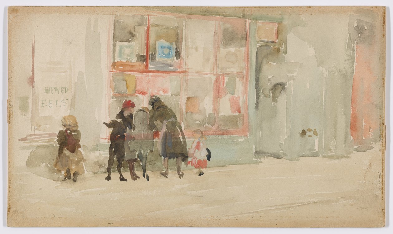 切尔西儿童》，约 1897 年（纸面水彩画） 作者 詹姆斯·阿博特·麦克尼尔·惠斯勒