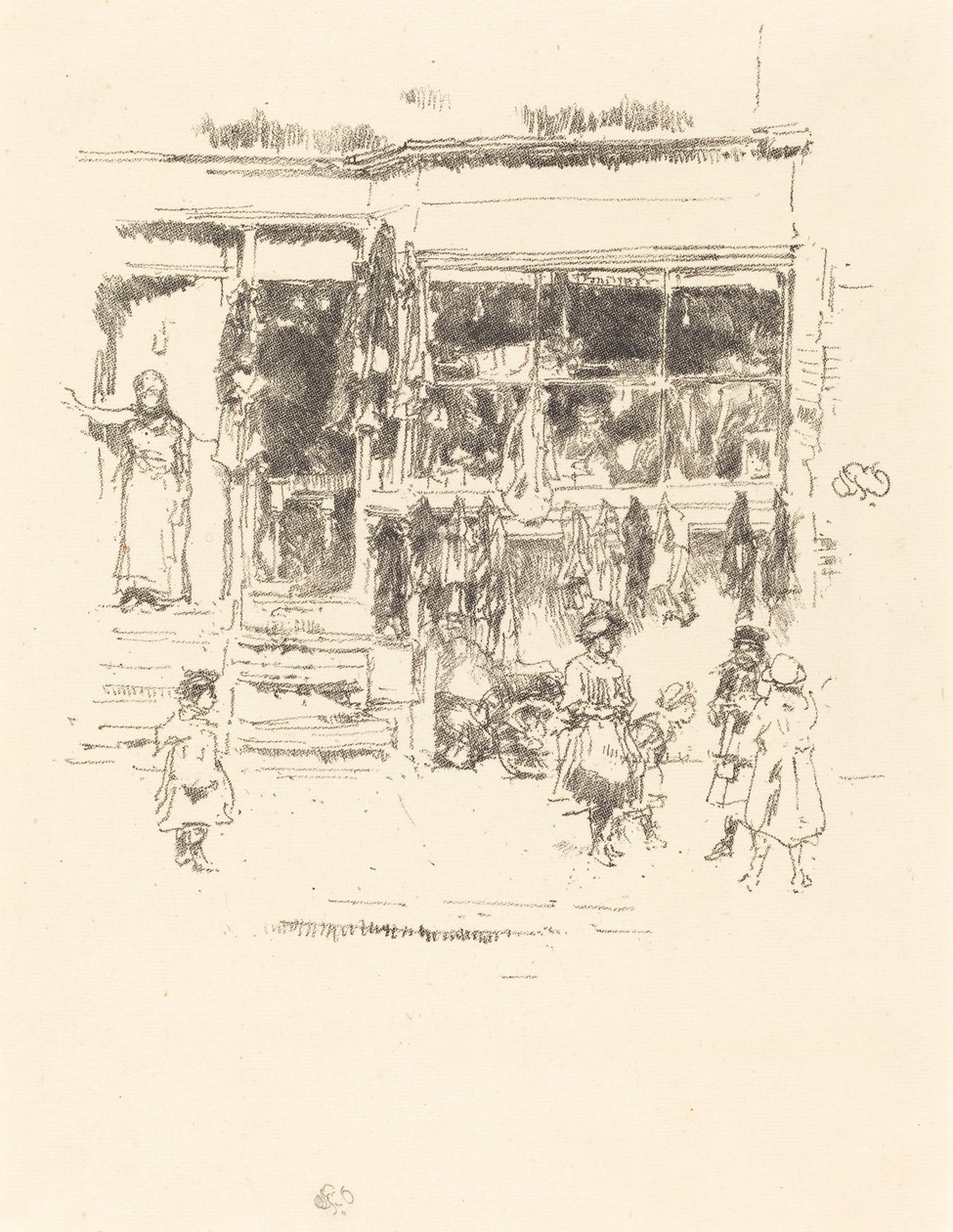 Chelsea Rags, 1888年。 作者 詹姆斯·阿博特·麦克尼尔·惠斯勒