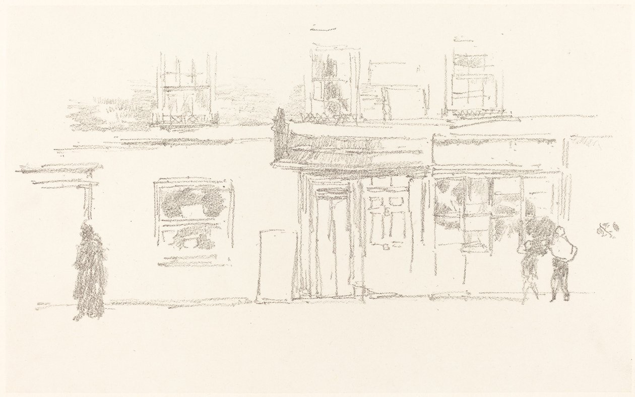 切尔西商店，1888年。 作者 詹姆斯·阿博特·麦克尼尔·惠斯勒