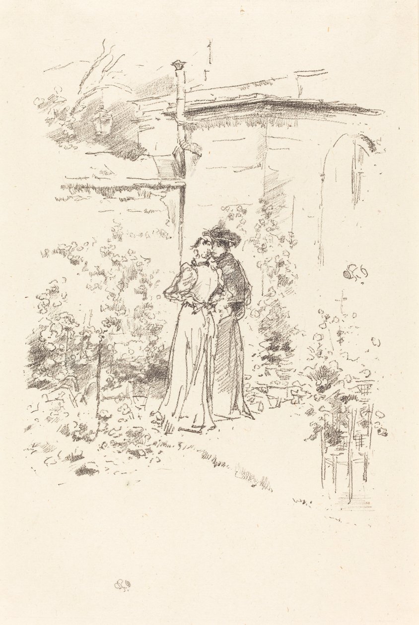 花园里的秘密》，1894年。 作者 詹姆斯·阿博特·麦克尼尔·惠斯勒