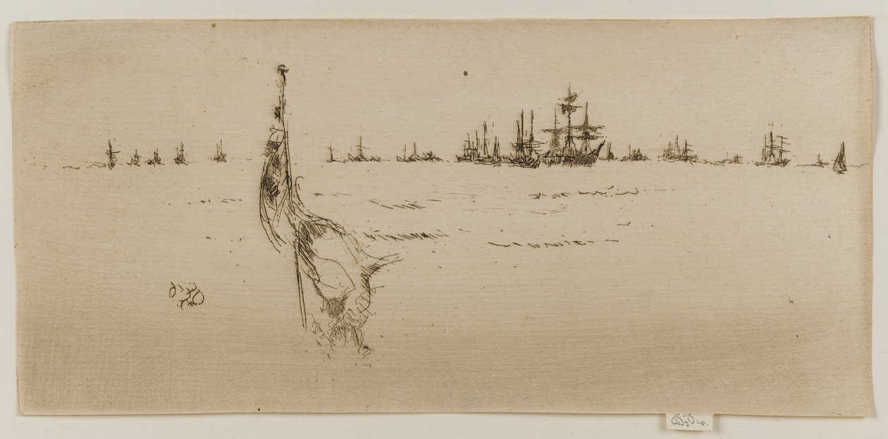 浸泡旗帜，1887年。 作者 詹姆斯·阿博特·麦克尼尔·惠斯勒