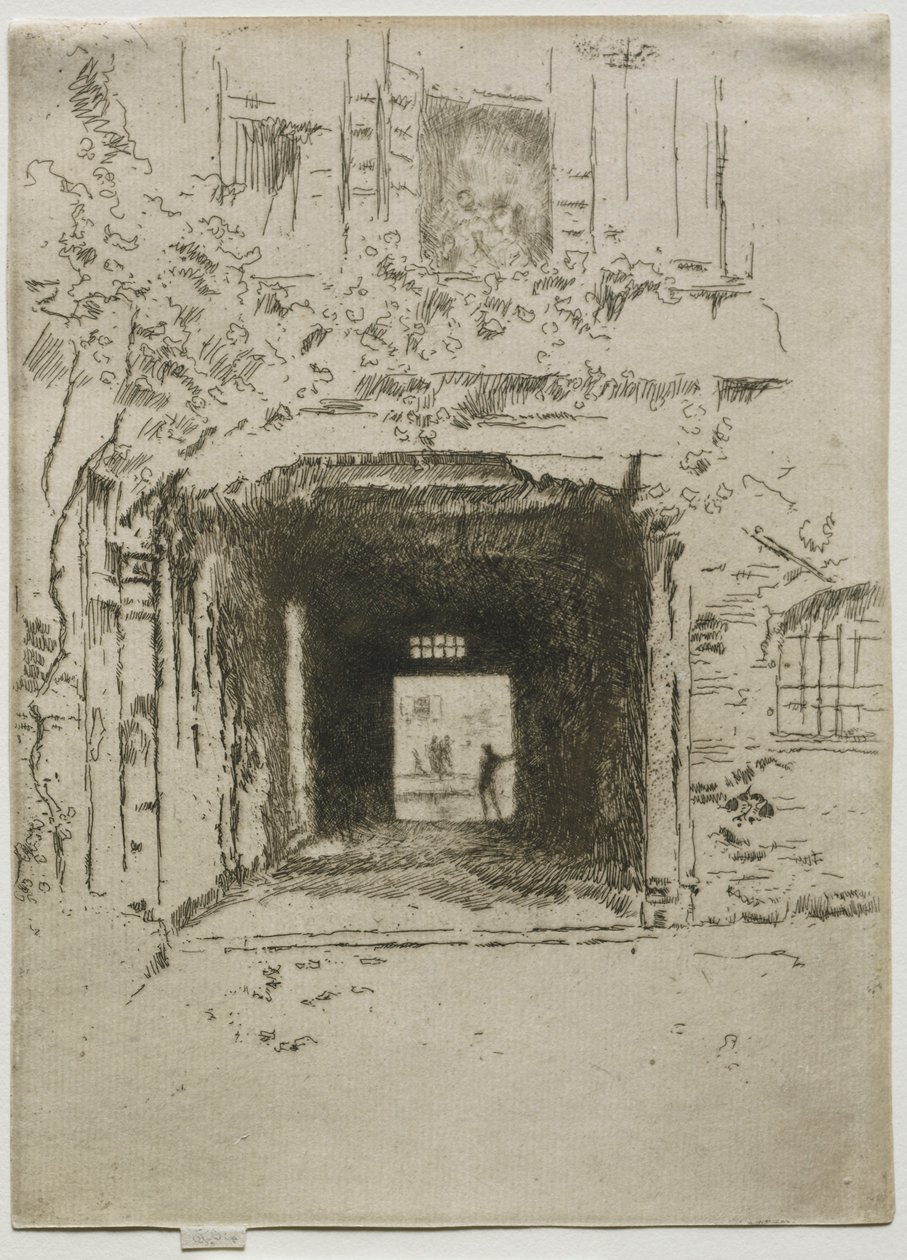 门道和藤蔓，1886年。 作者 詹姆斯·阿博特·麦克尼尔·惠斯勒