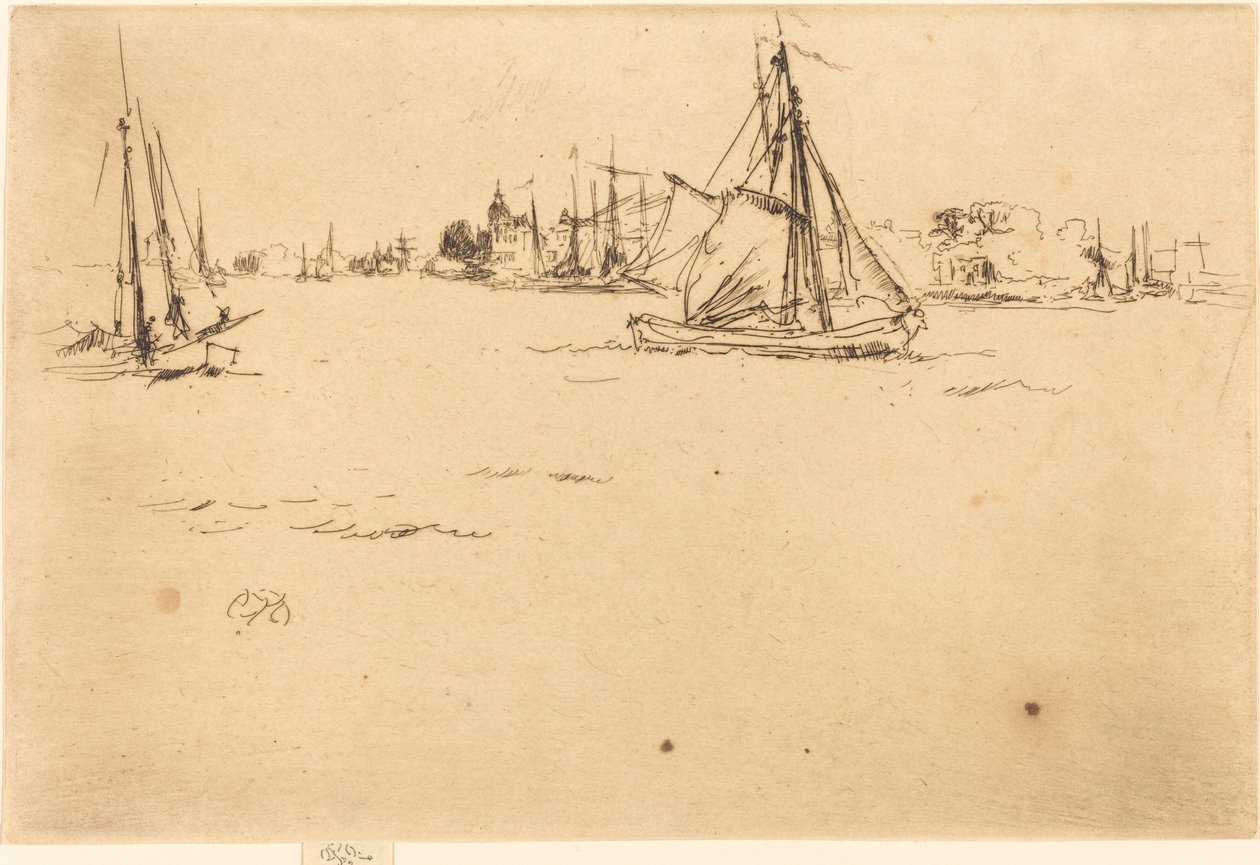 Dordrecht, 1884. 作者 詹姆斯·阿博特·麦克尼尔·惠斯勒