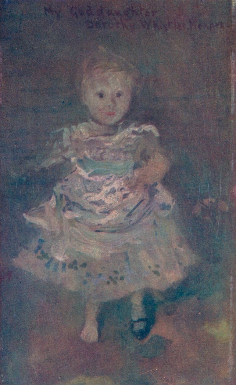 多萝西·门佩斯（Dorothy Menpes），c1885，1904年。 作者 詹姆斯·阿博特·麦克尼尔·惠斯勒
