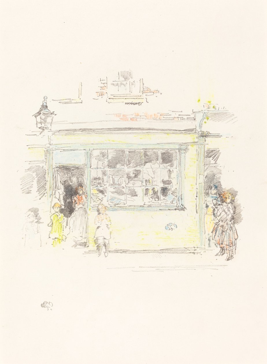 Drury Lane Rags, 1888年。 作者 詹姆斯·阿博特·麦克尼尔·惠斯勒