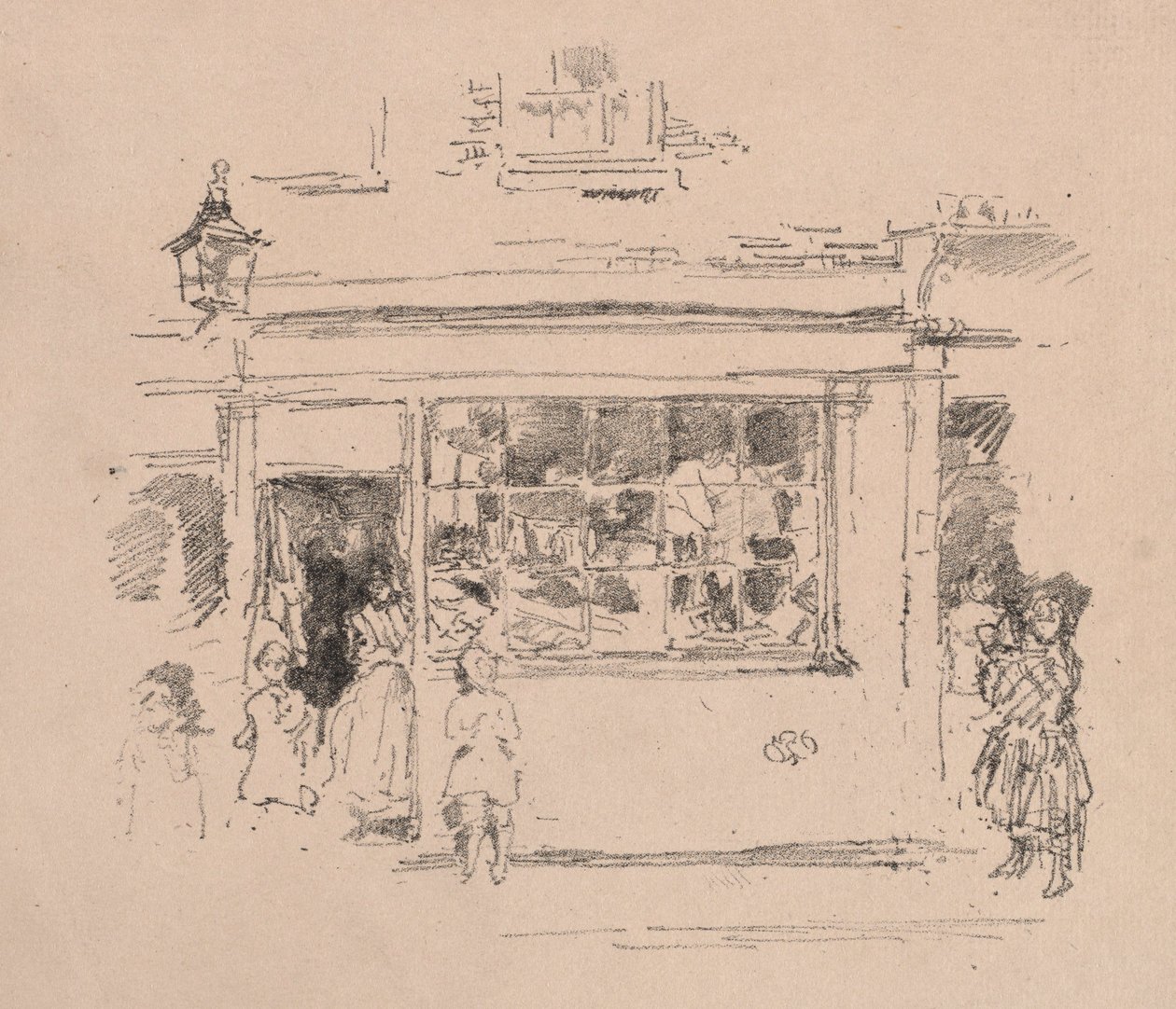 德鲁里·莱恩（Drury Lane Rags），1888年。 作者 詹姆斯·阿博特·麦克尼尔·惠斯勒