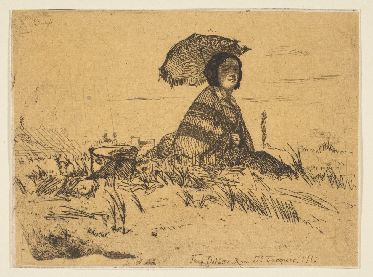 在阳光普照下，1858年。 作者 詹姆斯·阿博特·麦克尼尔·惠斯勒