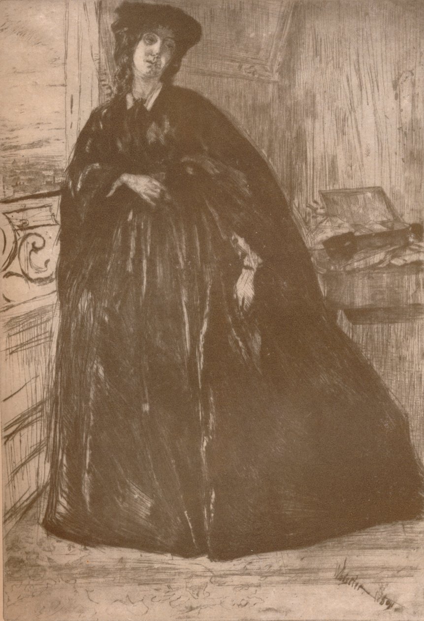 菲内特（Finette），1859年，1904年 作者 詹姆斯·阿博特·麦克尼尔·惠斯勒