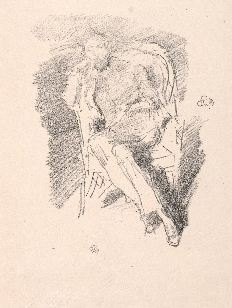 火光-约瑟夫·潘内尔（Joseph Pennell），1896年第2号。 作者 詹姆斯·阿博特·麦克尼尔·惠斯勒