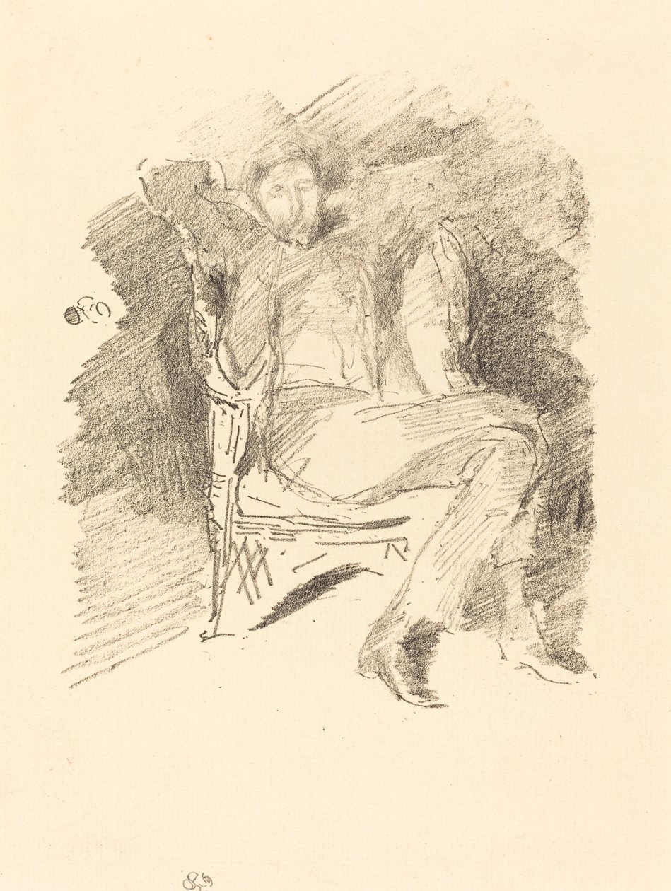 火光：约瑟夫-彭内尔，第1号，1896年。 作者 詹姆斯·阿博特·麦克尼尔·惠斯勒