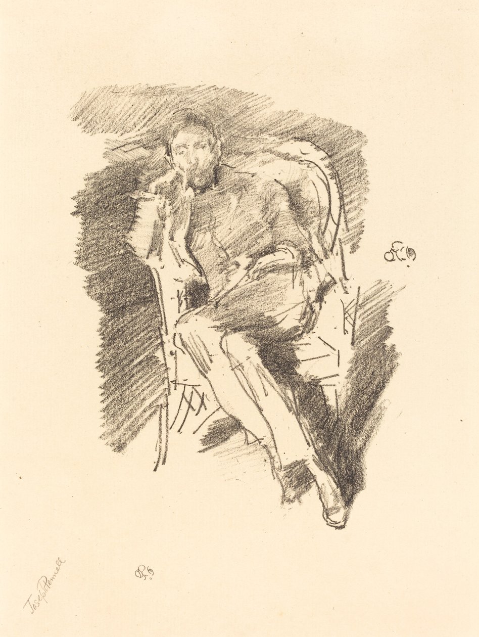 火光：约瑟夫-彭内尔，第2号，1896年。 作者 詹姆斯·阿博特·麦克尼尔·惠斯勒