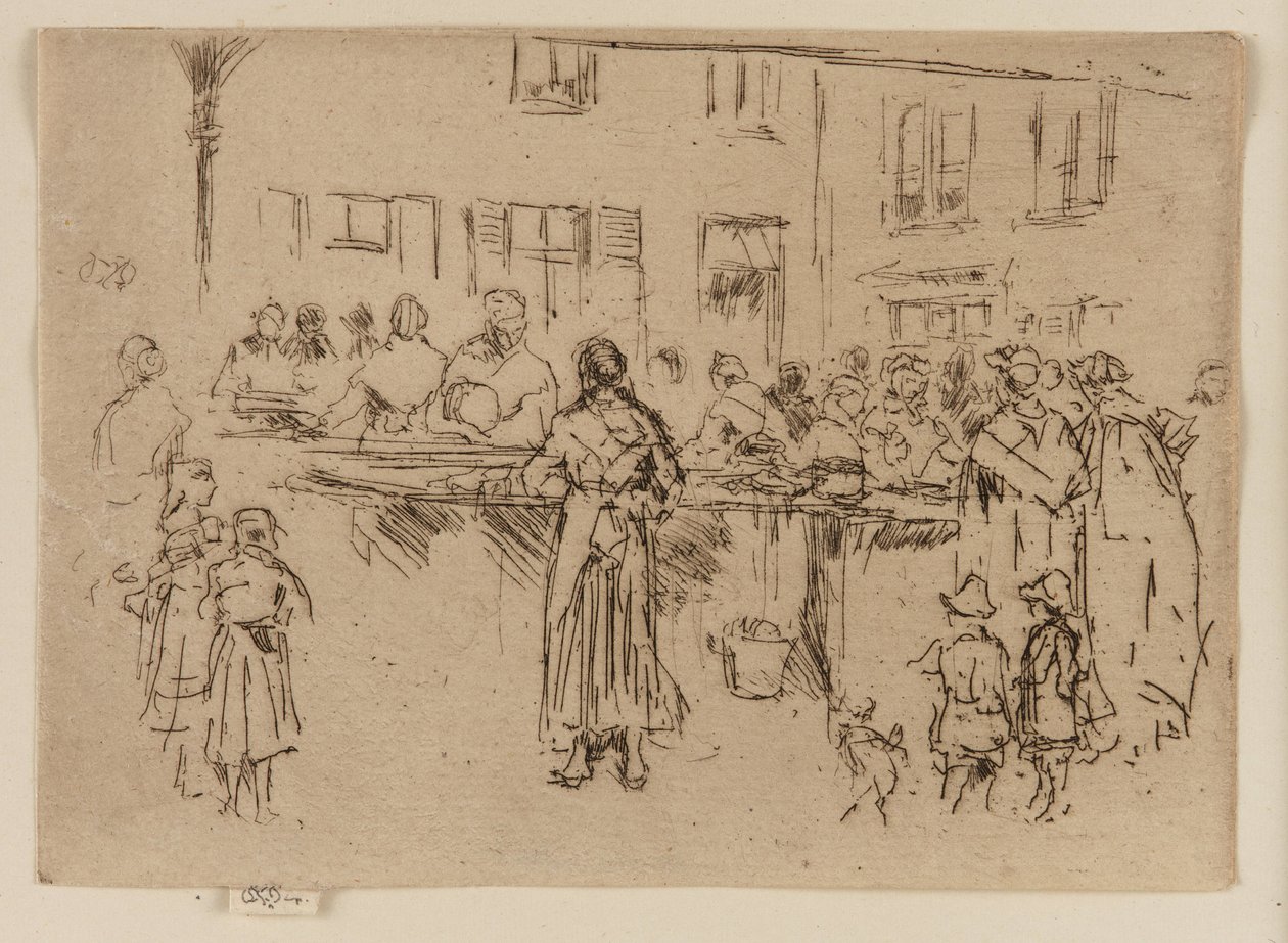 鱼女》，奥斯坦德，1887年。 作者 詹姆斯·阿博特·麦克尼尔·惠斯勒