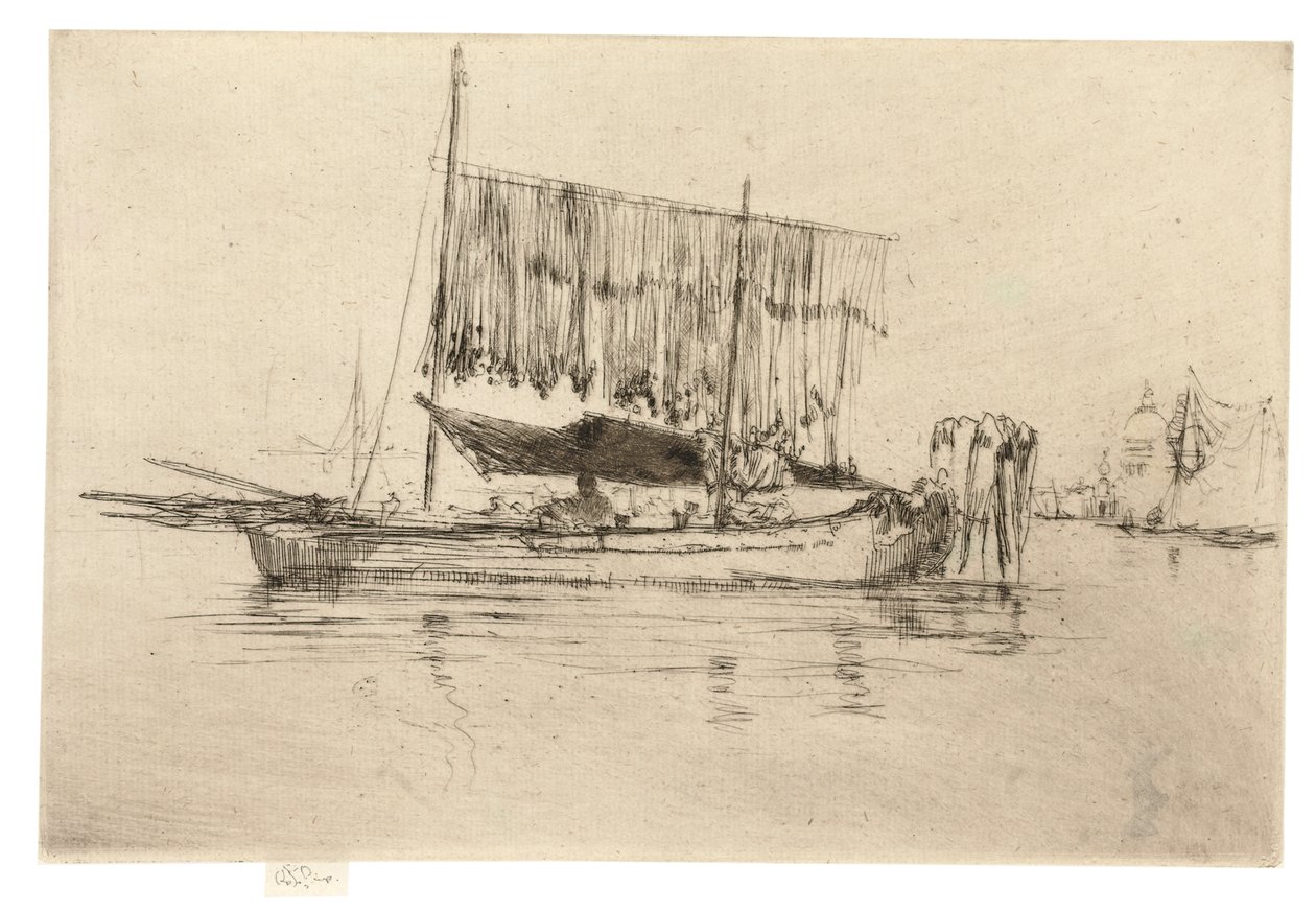 渔船，1879-80年 作者 詹姆斯·阿博特·麦克尼尔·惠斯勒