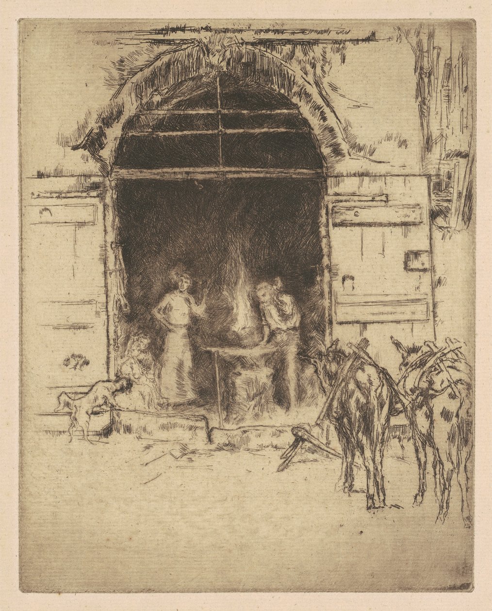 火焰山庄，1901年。 作者 詹姆斯·阿博特·麦克尼尔·惠斯勒