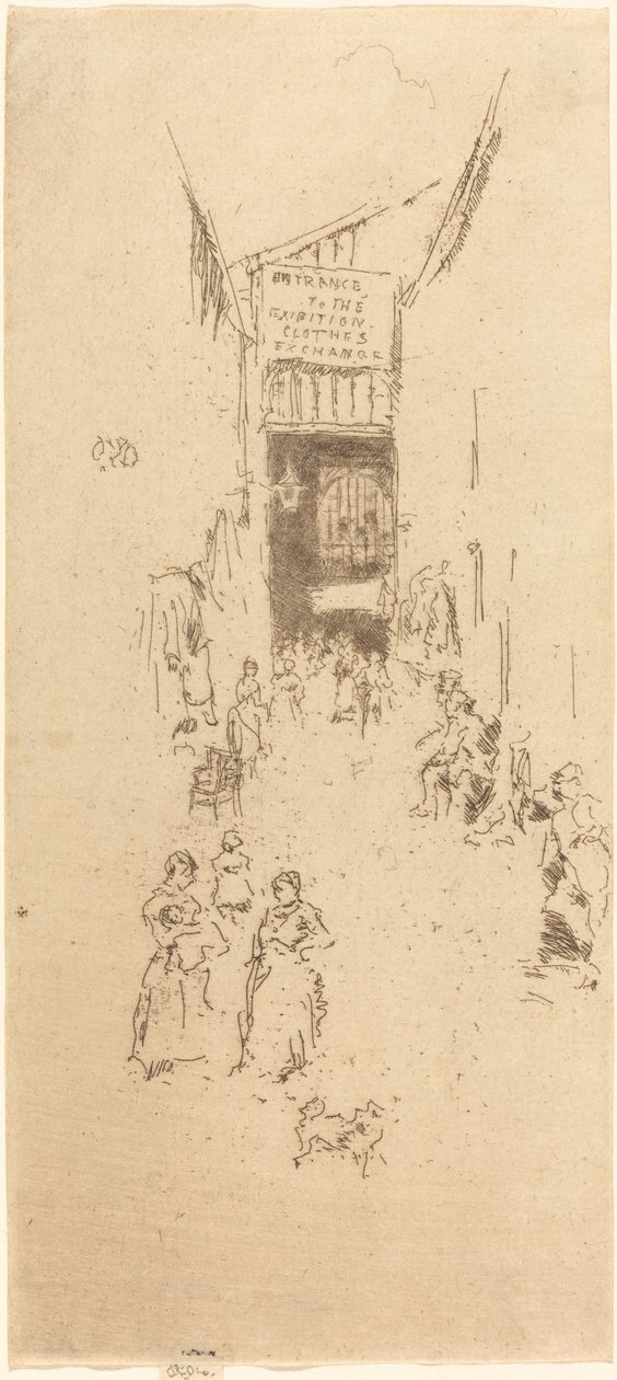 Fleur de Lys Passage，约1886-1888。 作者 詹姆斯·阿博特·麦克尼尔·惠斯勒