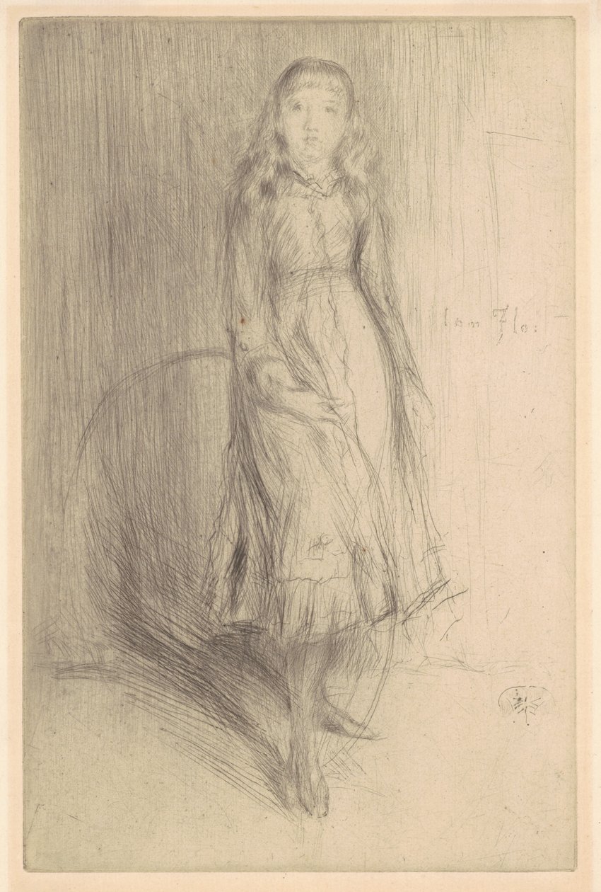 Florence Leyland, 1874年。 作者 詹姆斯·阿博特·麦克尼尔·惠斯勒