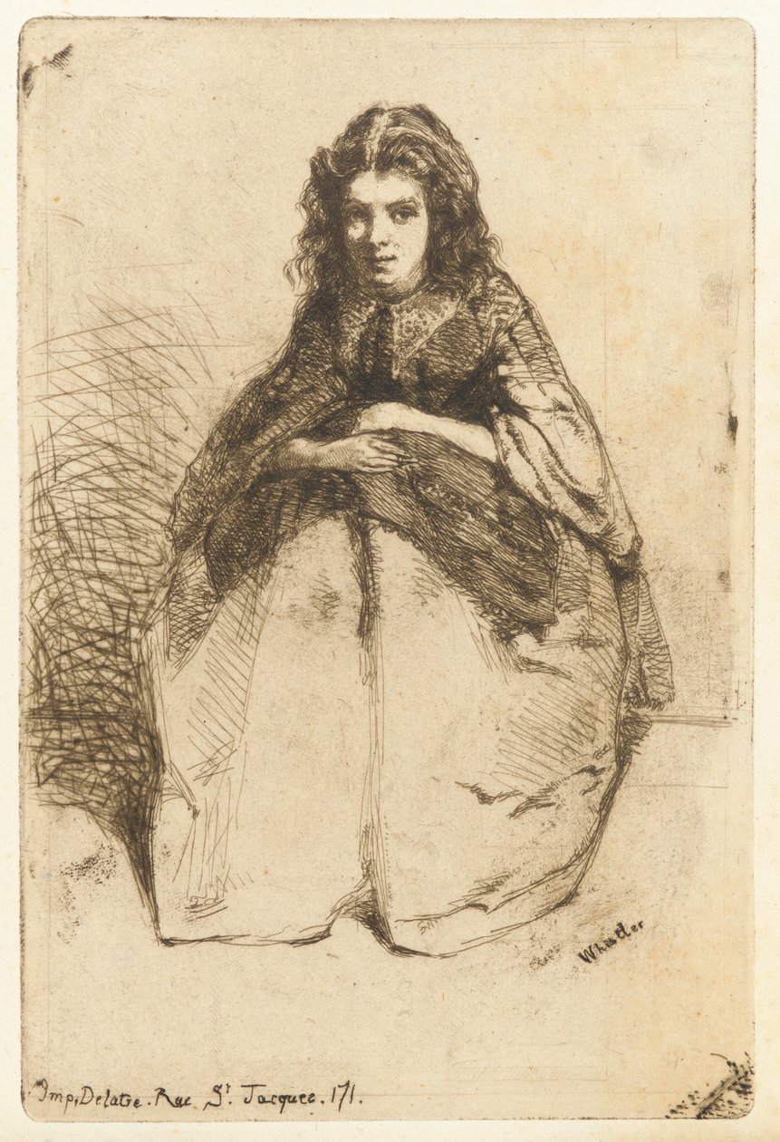 Fumette, 1858. 作者 詹姆斯·阿博特·麦克尼尔·惠斯勒