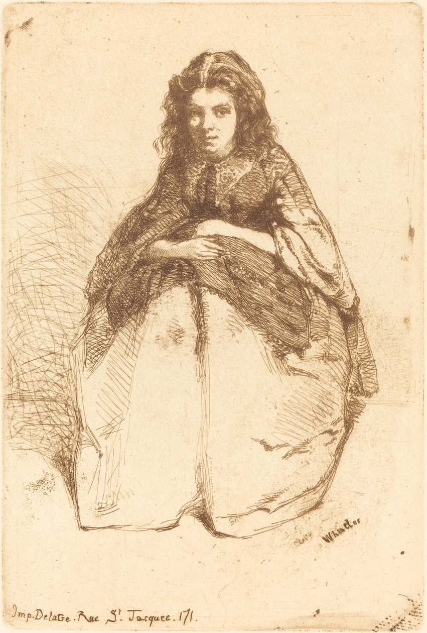 Fumette, 1858. 作者 詹姆斯·阿博特·麦克尼尔·惠斯勒