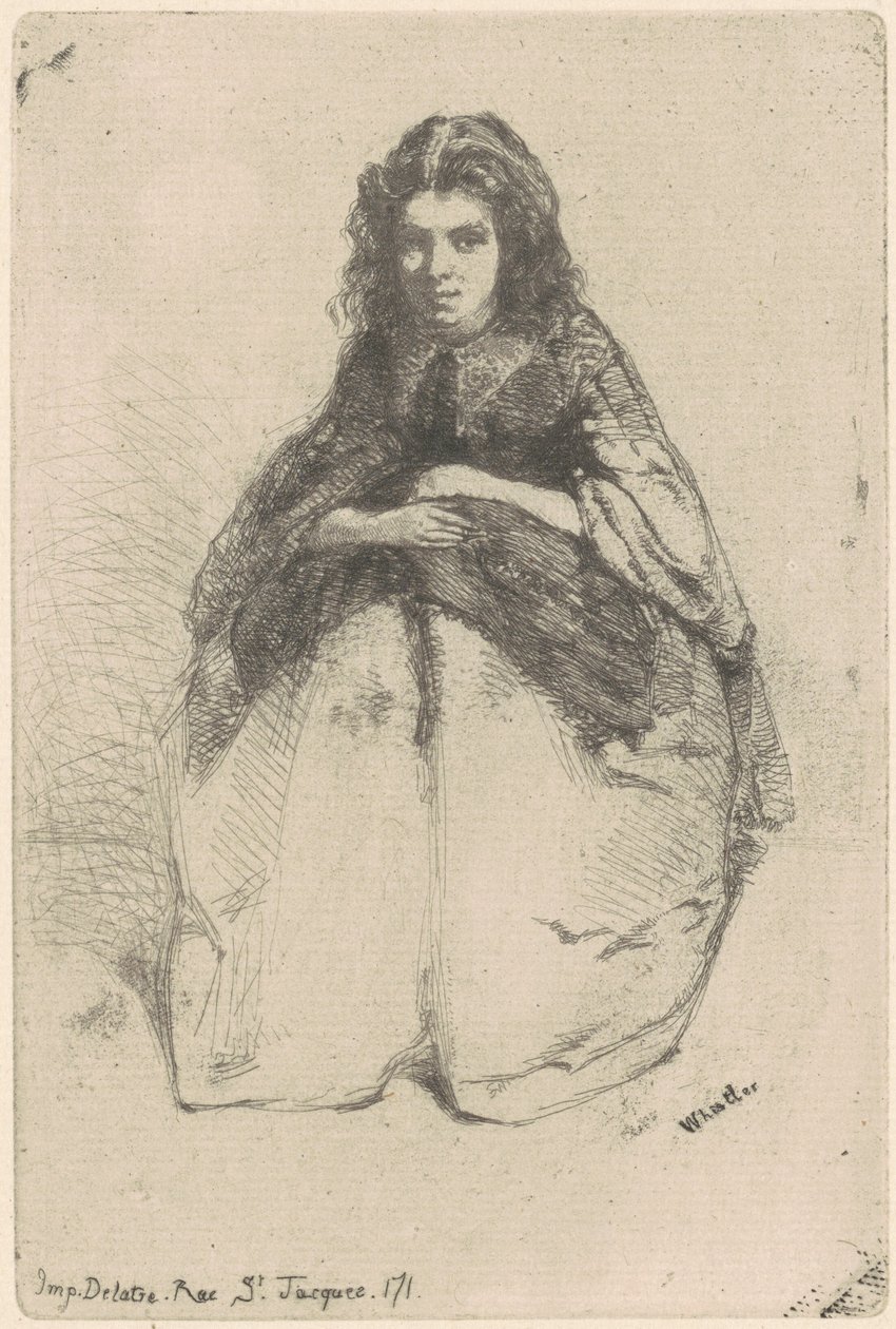 Fumette, 1858. 作者 詹姆斯·阿博特·麦克尼尔·惠斯勒