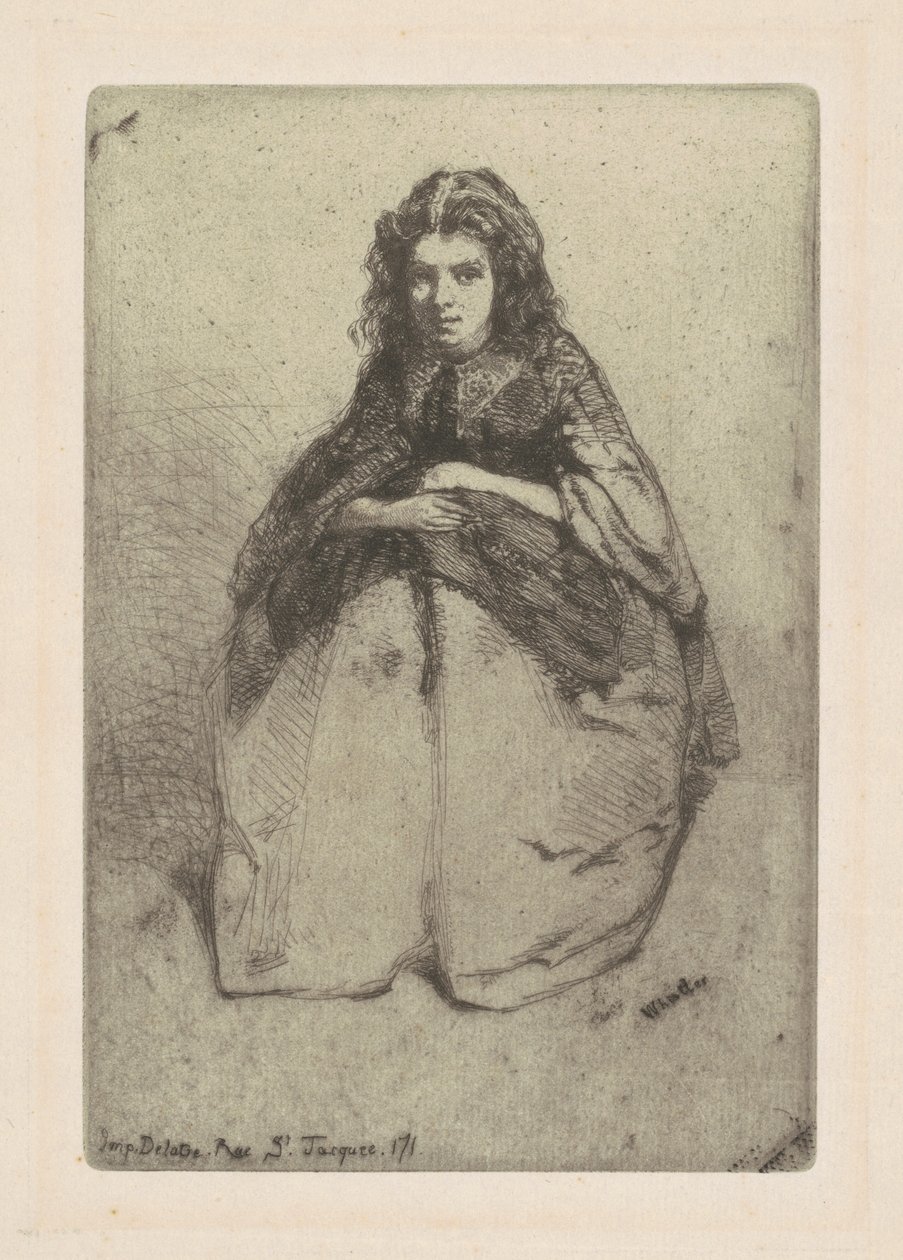 Fumette, 1858. 作者 詹姆斯·阿博特·麦克尼尔·惠斯勒