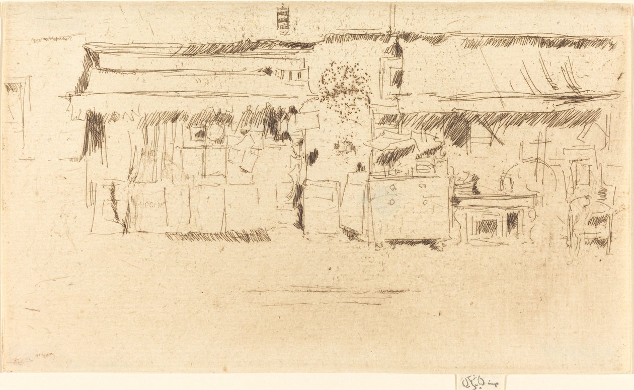 家具店，约1887年。 作者 詹姆斯·阿博特·麦克尼尔·惠斯勒