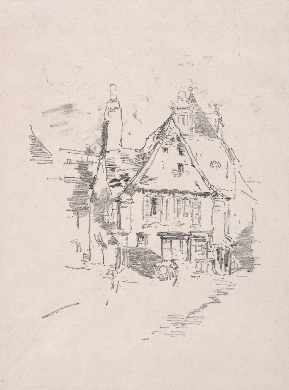 维特雷山墙屋顶，1893年。 作者 詹姆斯·阿博特·麦克尼尔·惠斯勒