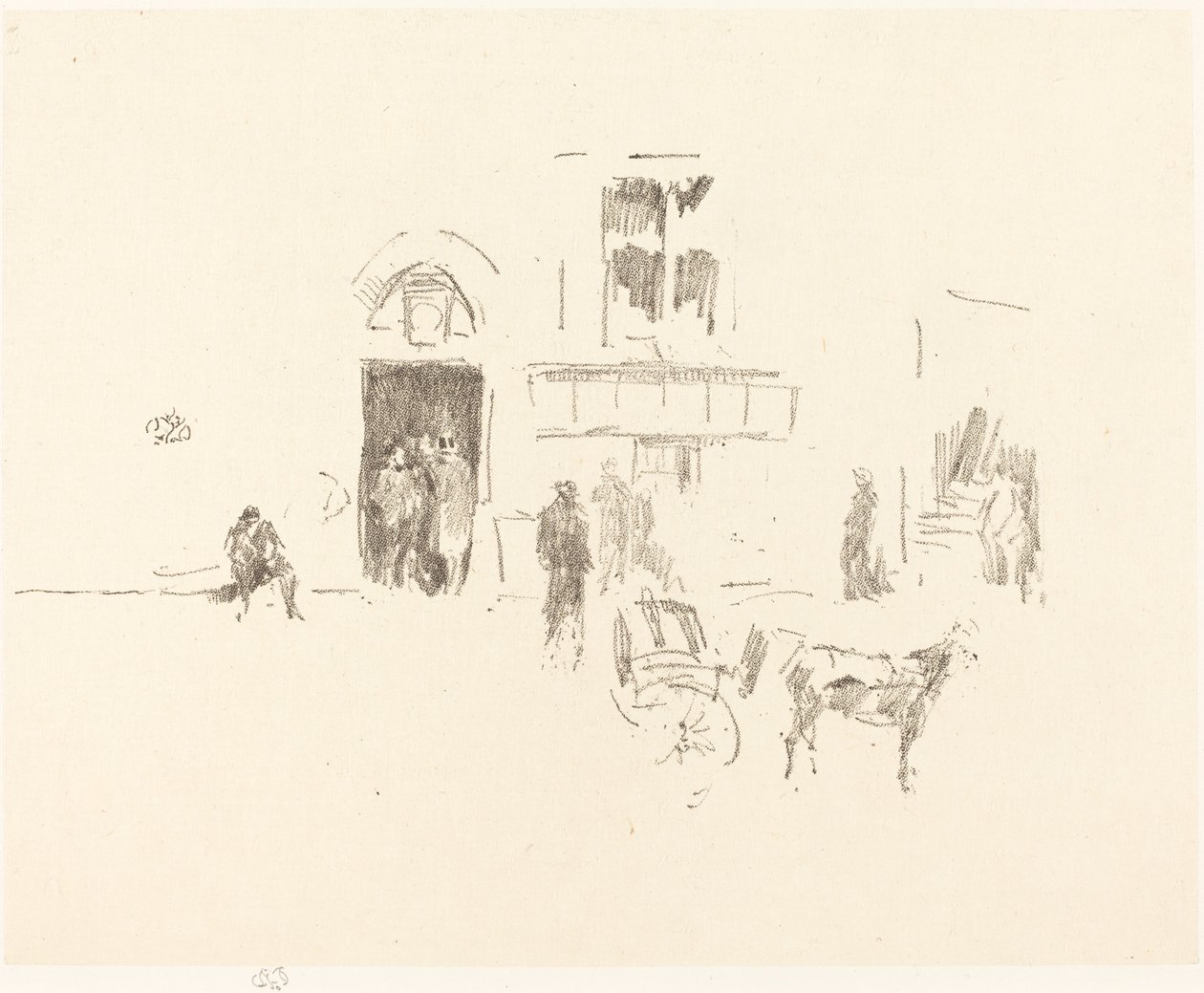 Gaiety舞台门，18791887年。 作者 詹姆斯·阿博特·麦克尼尔·惠斯勒