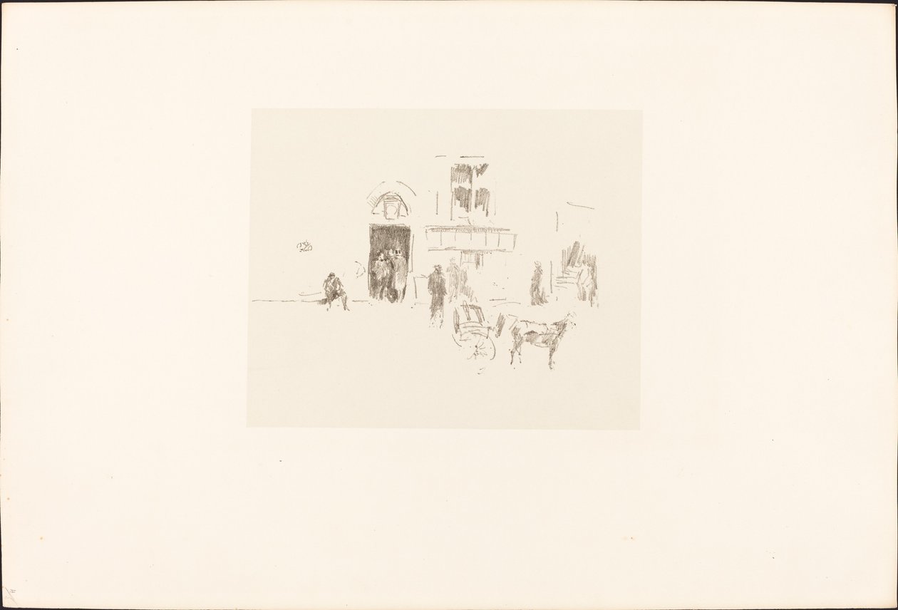 Gaiety舞台门，18791887年。 作者 詹姆斯·阿博特·麦克尼尔·惠斯勒