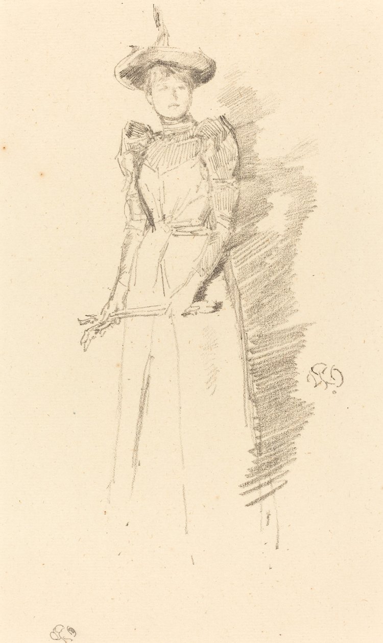 瑞典手套，1890年。 作者 詹姆斯·阿博特·麦克尼尔·惠斯勒